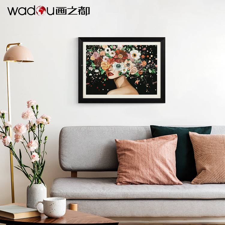 Crystal Printing Framed Art -Papper Printing and  Crystal & PE Frame