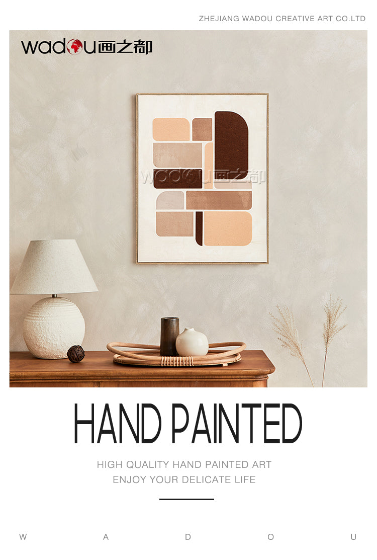 Printed Canvas Framed Art - Fabric Collage & PS Frame