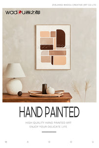 Printed Canvas Framed Art - Fabric Collage & PS Frame