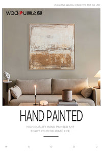 One Hundred Percent Art -Hand Paint  Art &Wood Frame
