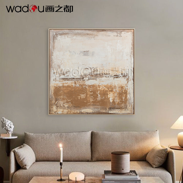 One Hundred Percent Art -Hand Paint  Art &Wood Frame