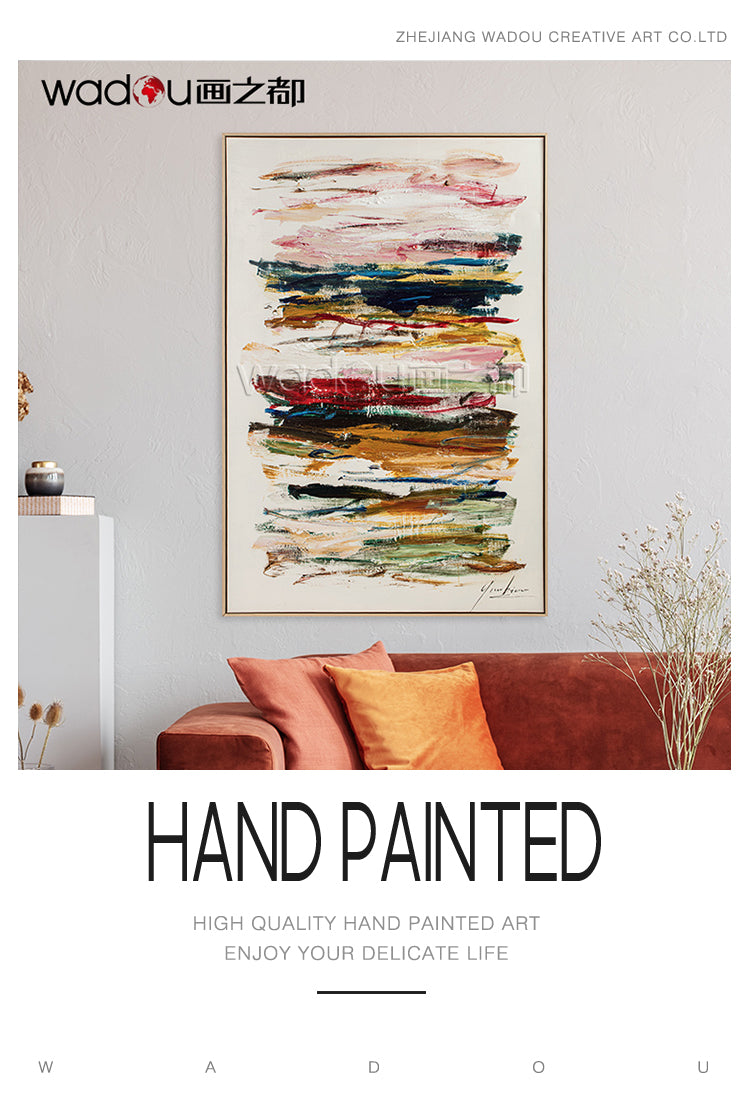 One Hundred Percent Art -Hand Paint  Art &Wood Frame