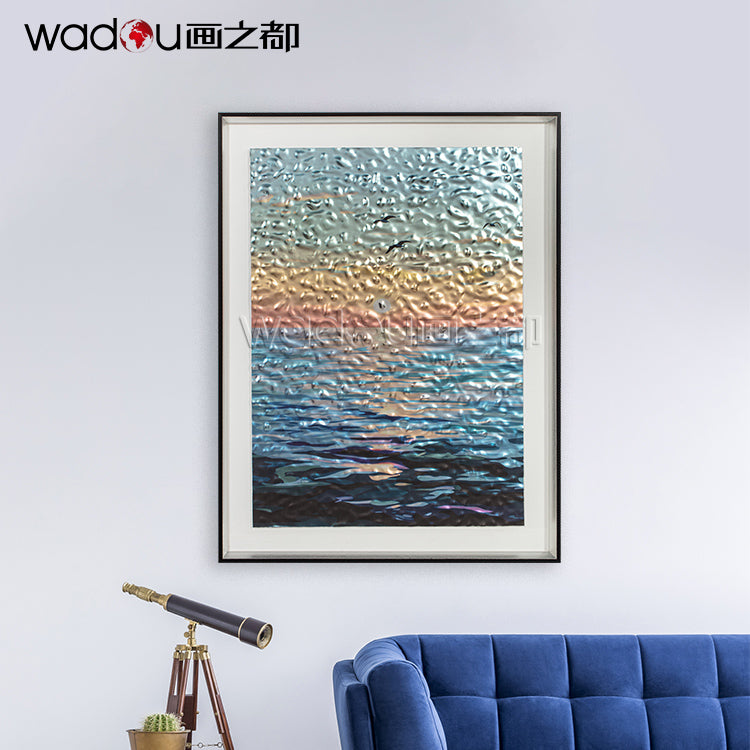 Scenery Framed Art -Flatbed Print KT Board and Linen Paper with Glass &PS Frame