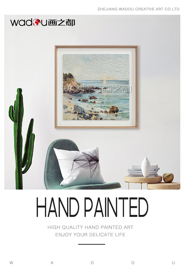 Scenery Framed Art -Flatbed Print KT Board and Linen Paper with Glass &PS Frame