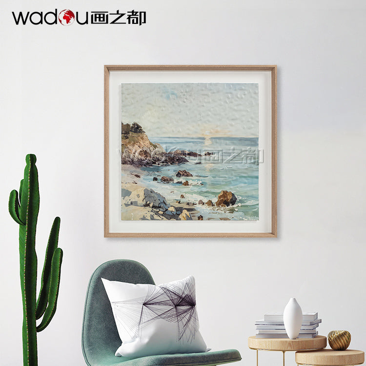 Scenery Framed Art -Flatbed Print KT Board and Linen Paper with Glass &PS Frame