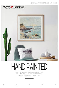 Scenery Framed Art -Flatbed Print KT Board and Linen Paper with Glass &PS Frame