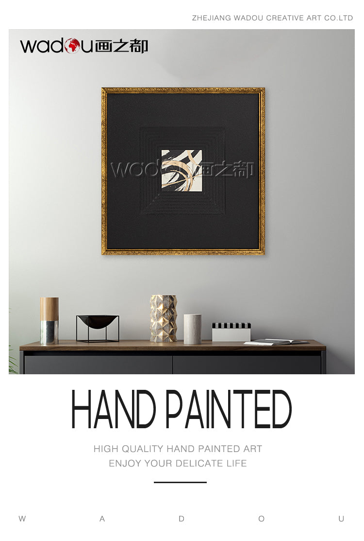Glass Framed Art -Canvas Printing and Sand Stone Vacuum Forming with KT Board & PS Frame