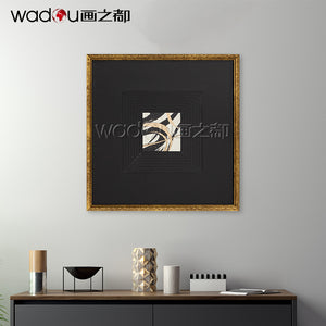 Glass Framed Art -Canvas Printing and Sand Stone Vacuum Forming with KT Board & PS Frame