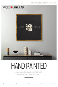 Glass Framed Art -Canvas Printing and Sand Stone Vacuum Forming with KT Board & PS Frame