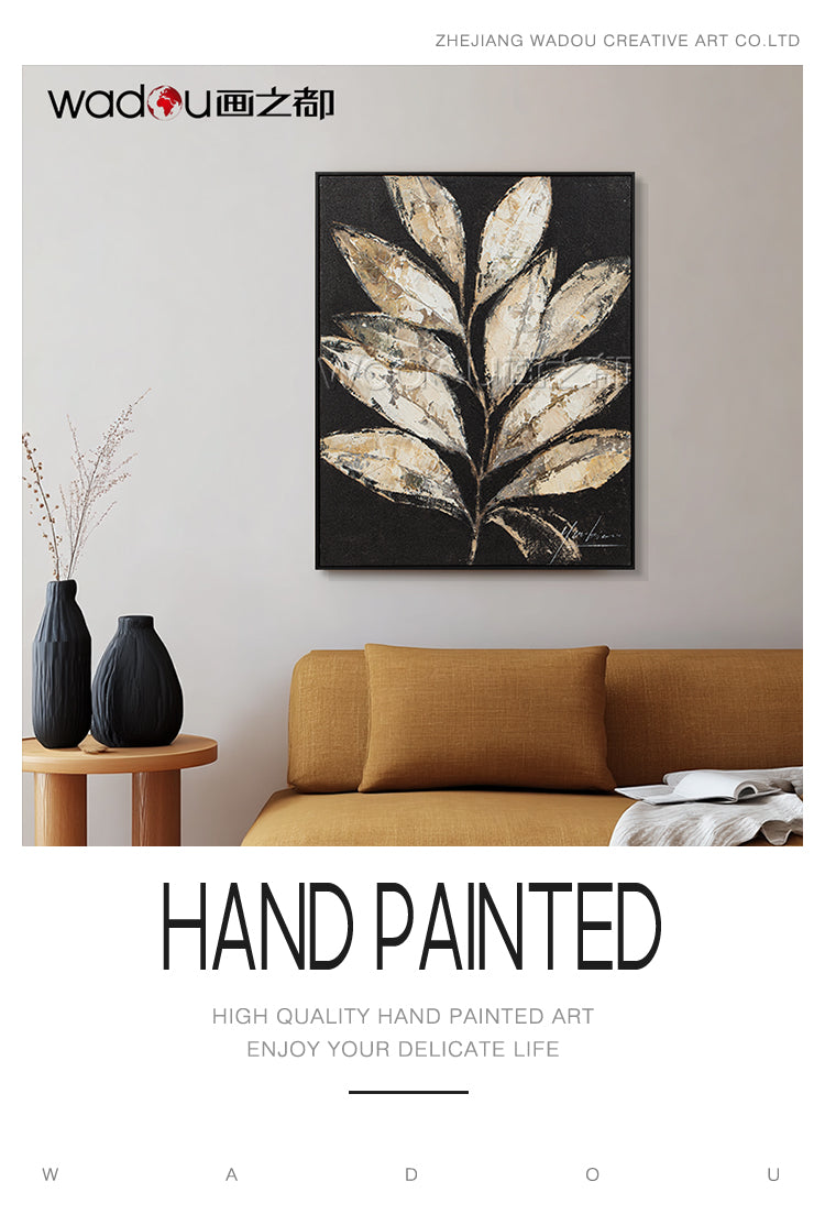 One Hunddred Percent Art -Hand Print Art &Wood Frame