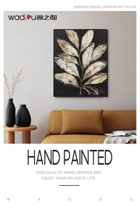 One Hunddred Percent Art -Hand Print Art &Wood Frame