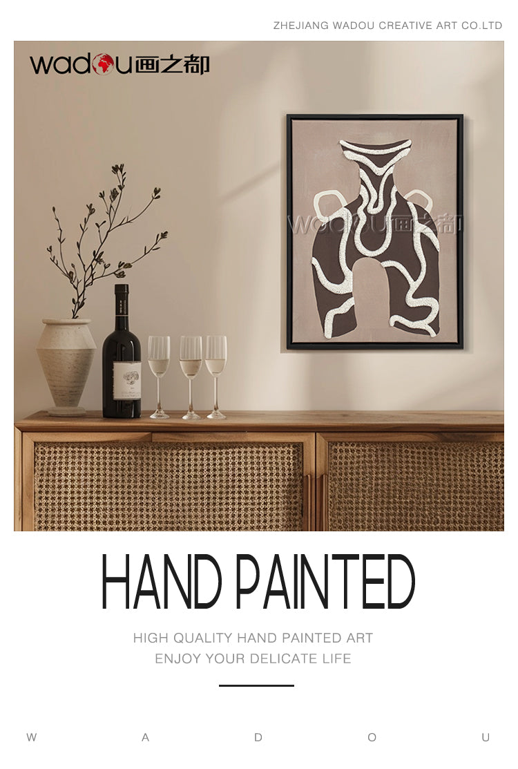 Printed Canvas Framed Art -Towel Embroidery & PS Frame
