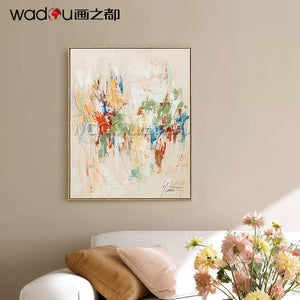 One Hundred Percent Art -Hand Print Art & Wood Frame