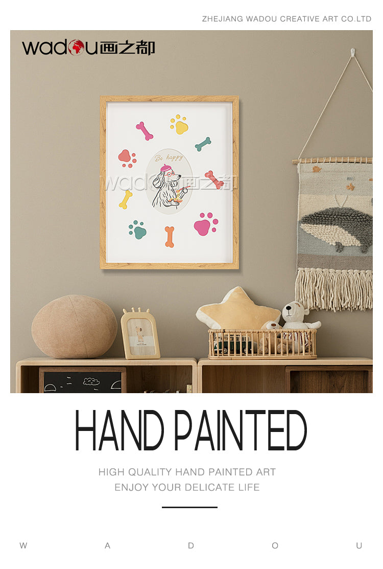 Animals Framed Art -Printing Canvas and  MDF with Glass & PS Frame