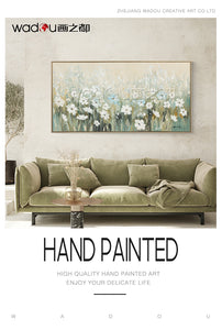 One Hundred Percent Art -Hand Print Art & Wood Frame