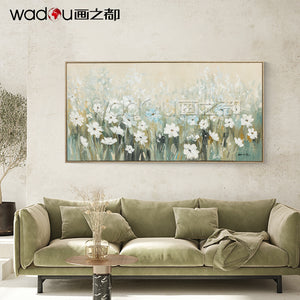 One Hundred Percent Art -Hand Print Art & Wood Frame