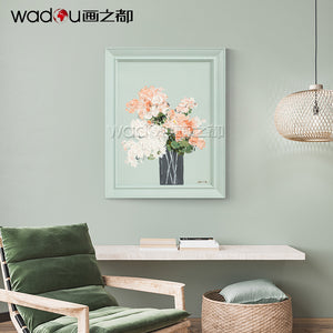 Flower Framed Art -Hand Printing Art & Frame
