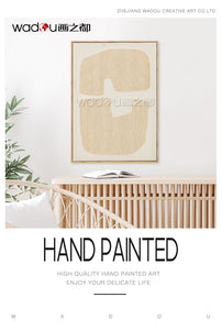 Framed Art-Cotton Canvas and Rope Embroidery& PS Frame