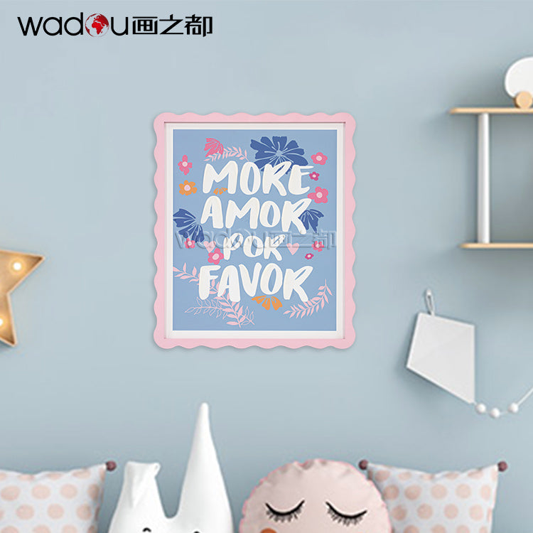 Framed Art - Printed Paper with 50% Gel & MDF Carving