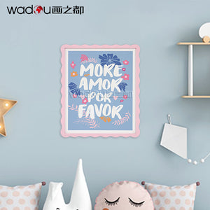 Framed Art - Printed Paper with 50% Gel & MDF Carving
