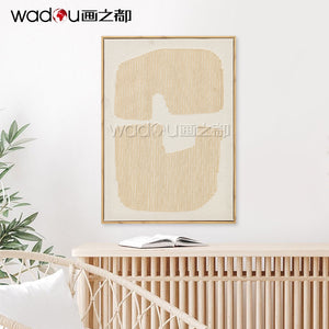 Framed Art-Cotton Canvas and Rope Embroidery& PS Frame