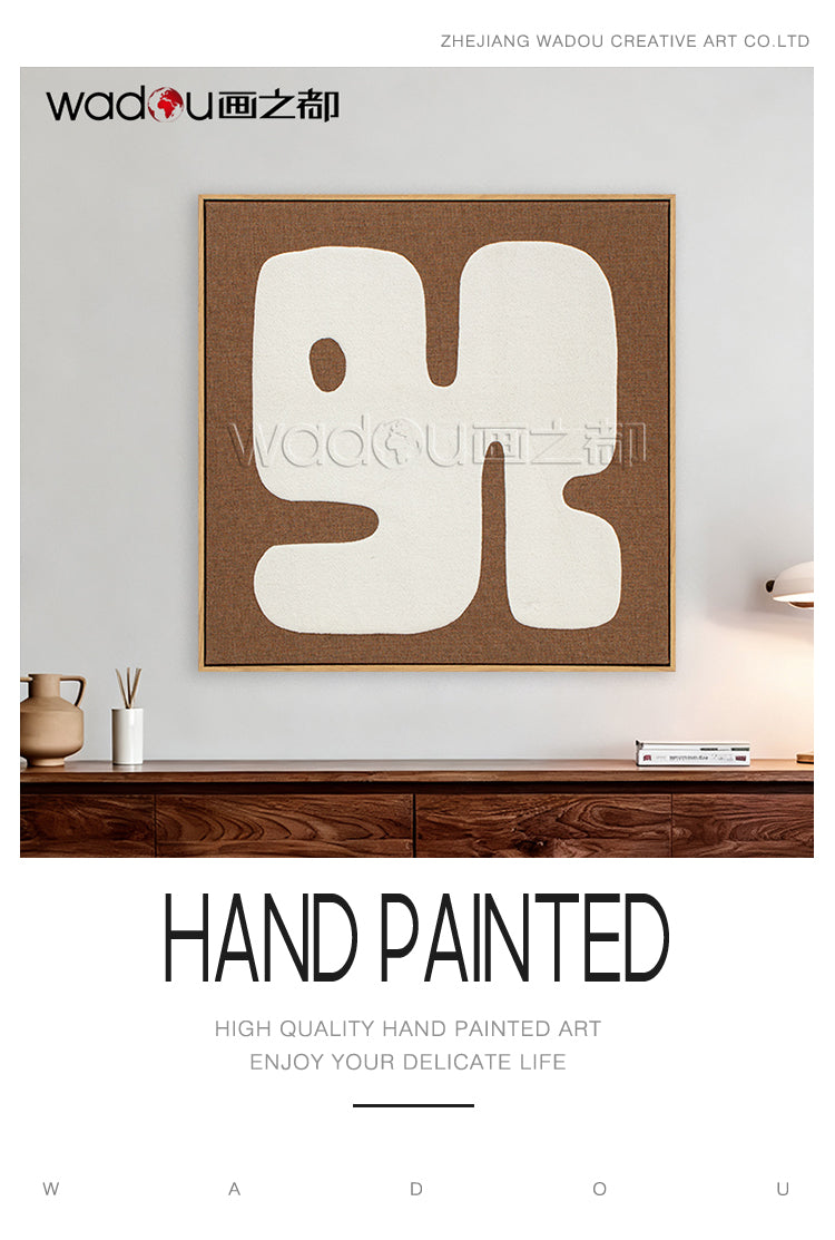 Framed Art-Baming Faux Linen and Foam & PS Frame