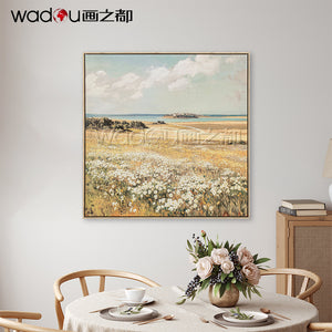 Scenery Framed Art-Matte Canvas and Embellishment & PS Frame