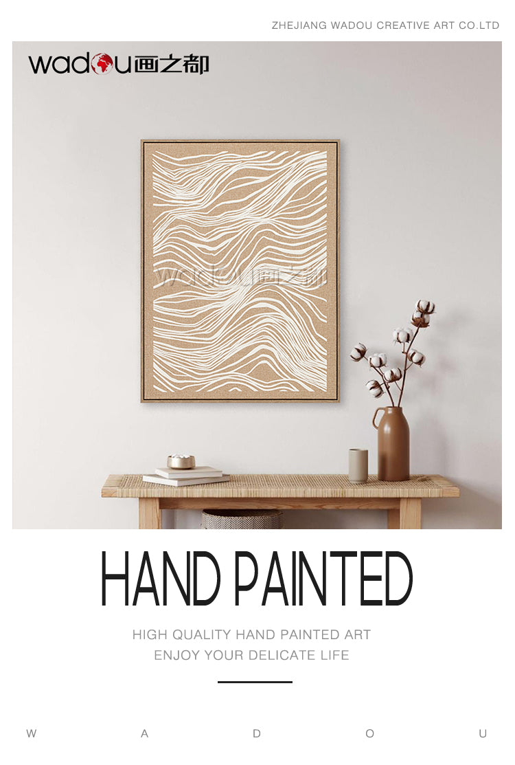 Framed Art-Baming Faux Linen and Foam & PS Frame