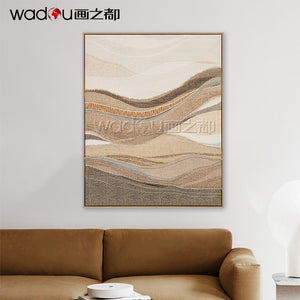 Framed Art-Cotton Canvas and Part Chain Embroidery& PS Frame