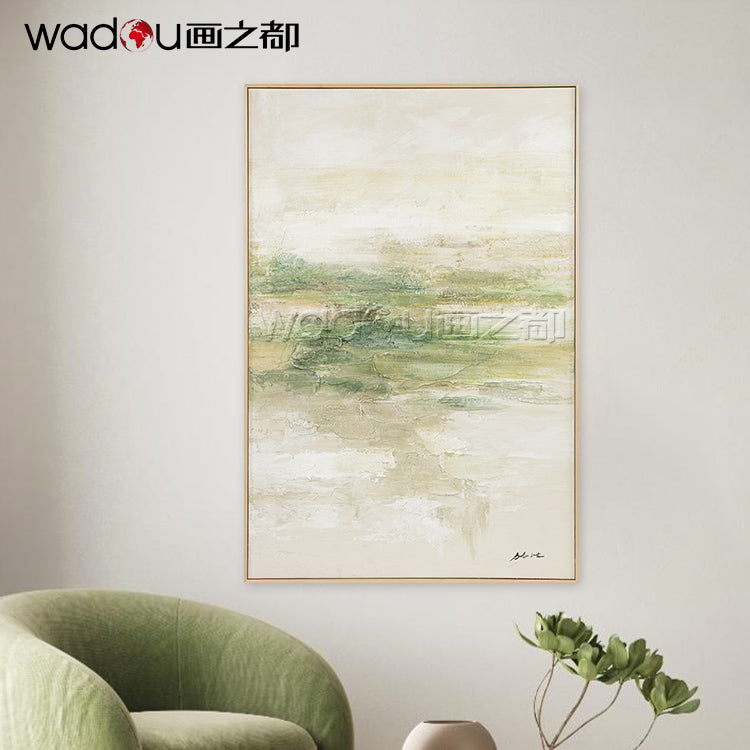 One Hundred Percent Art - Hand Pint Art & Wood Frame