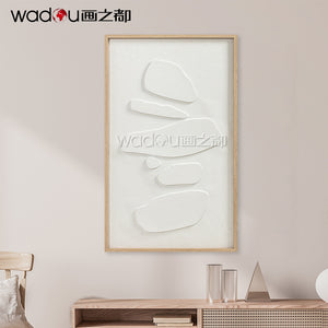 Framed Art-Vacuum Forming with Textured Sand Stone Printing & PE Frame