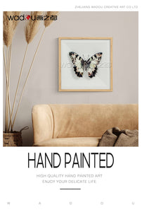 Butterfly Framed Art -Glass Flat Bed Printing and Vacuum Forming & PS Frame