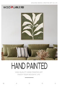 One Hundred Percent Framed Art - Hand Paint Art & Wood Frame