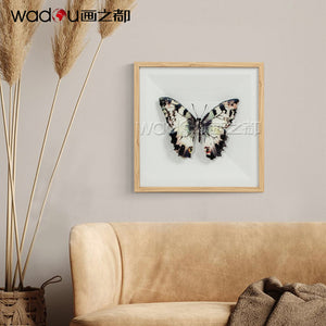 Butterfly Framed Art -Glass Flat Bed Printing and Vacuum Forming & PS Frame