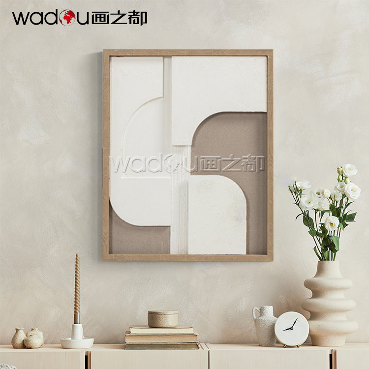 MDF Engraving with Sand Stone Printed and PS Frame & LED Light