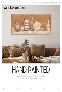 One Hundred Percent Art- Hand-Painting Art & PS Frame