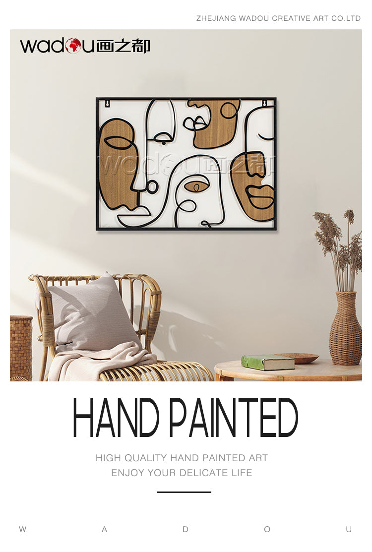 Framed Art-Exquisite Ironwork Carvings and MDF Craving & PS Frame