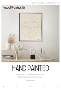 Framed Art-Hand Printing Art & PS Frame
