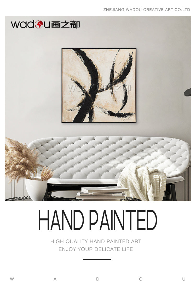 One Hundred Percent Art- Hand-Painting Art & PS Frame