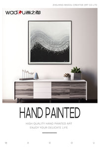 One Hundred Percent Art- Hand-Painting Art & PS Frame