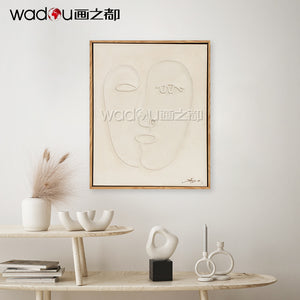 Framed Art-Hand Printing Art & PS Frame