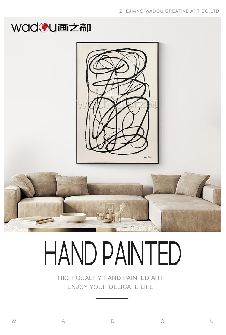 One Hundred Percent Art- Hand-Painting Art & PS Frame