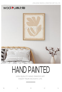 Flowers Framed Art- Cotton Canvas For Embroidery & PS Frame