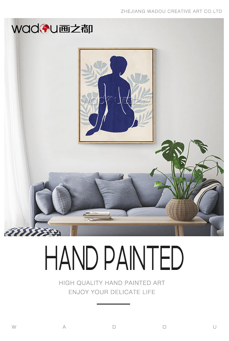 Woman  Framed Art -Matte Canvas and Velvety Foam & PS Frame