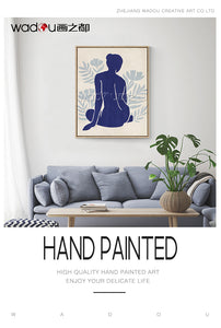 Woman  Framed Art -Matte Canvas and Velvety Foam & PS Frame