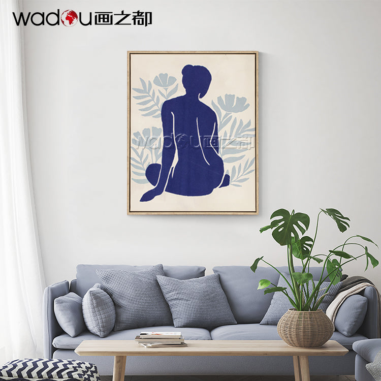 Woman  Framed Art -Matte Canvas and Velvety Foam & PS Frame