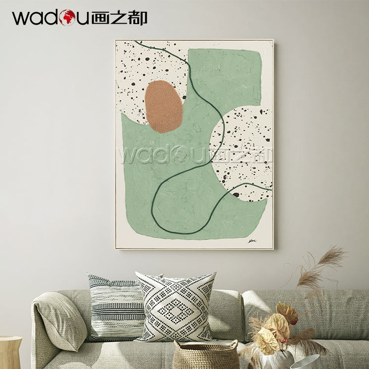 One Hundred Percent Art -Hand painting  Art & Wood Frame