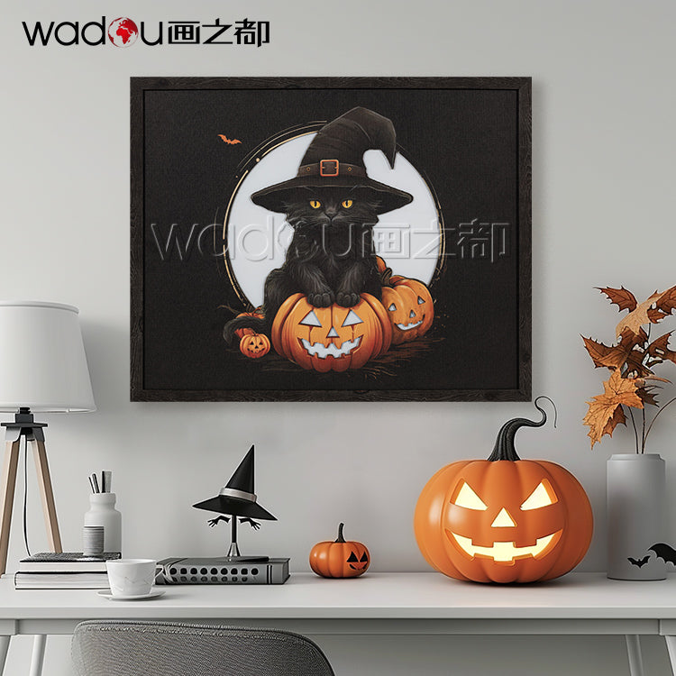 Cat Framed Art -Matte Canvas & PE Frame