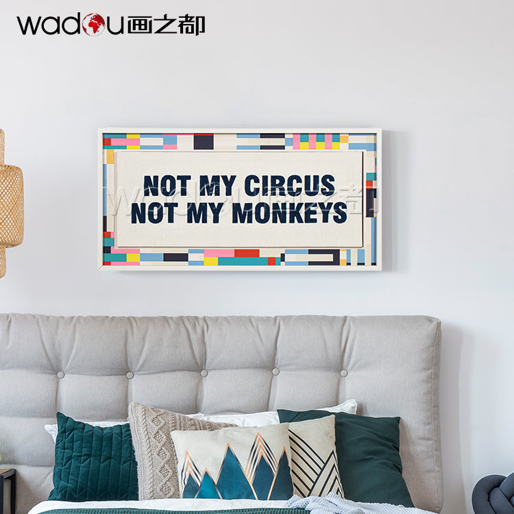 Printed Canvas Framed Art -Matte Canvas and Towel Embroidery& PS Frame