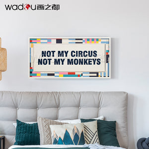 Printed Canvas Framed Art -Matte Canvas and Towel Embroidery& PS Frame